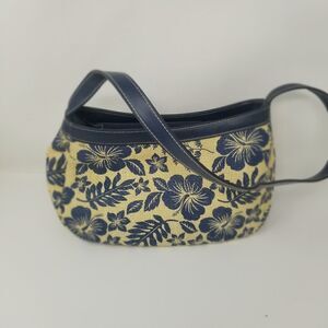 Cappelli Straworld Inc. Blue Floral Shoulder Bag. Very cute.